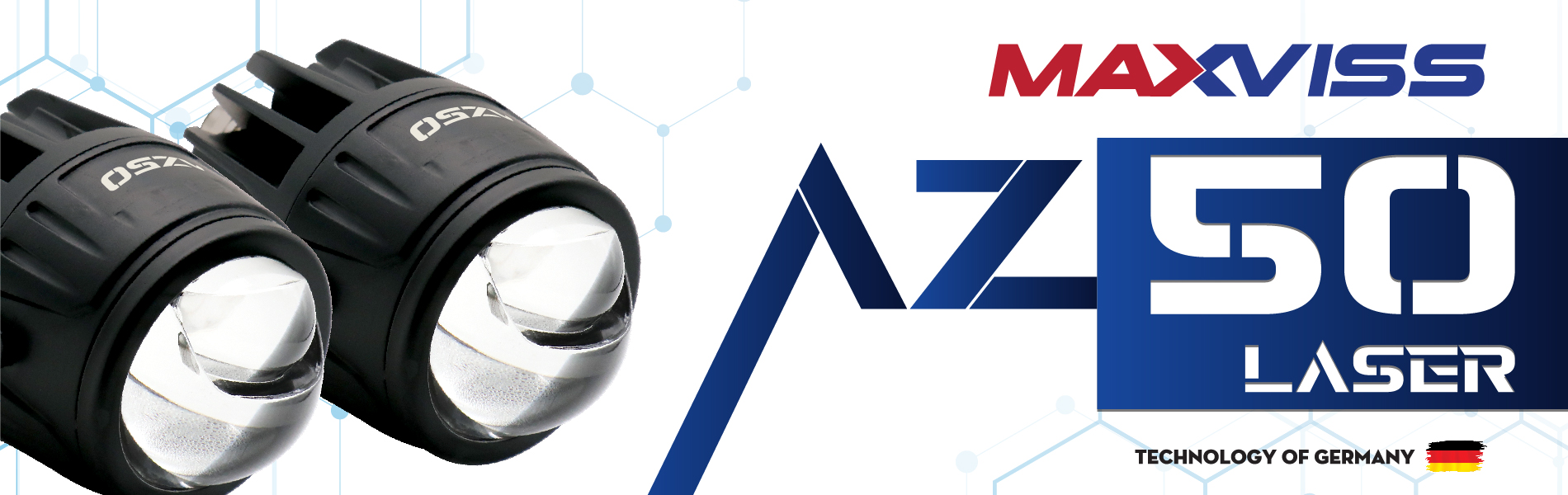 Đèn trợ sáng Maxviss AZ50 LASER 2.0" 3 chế độ